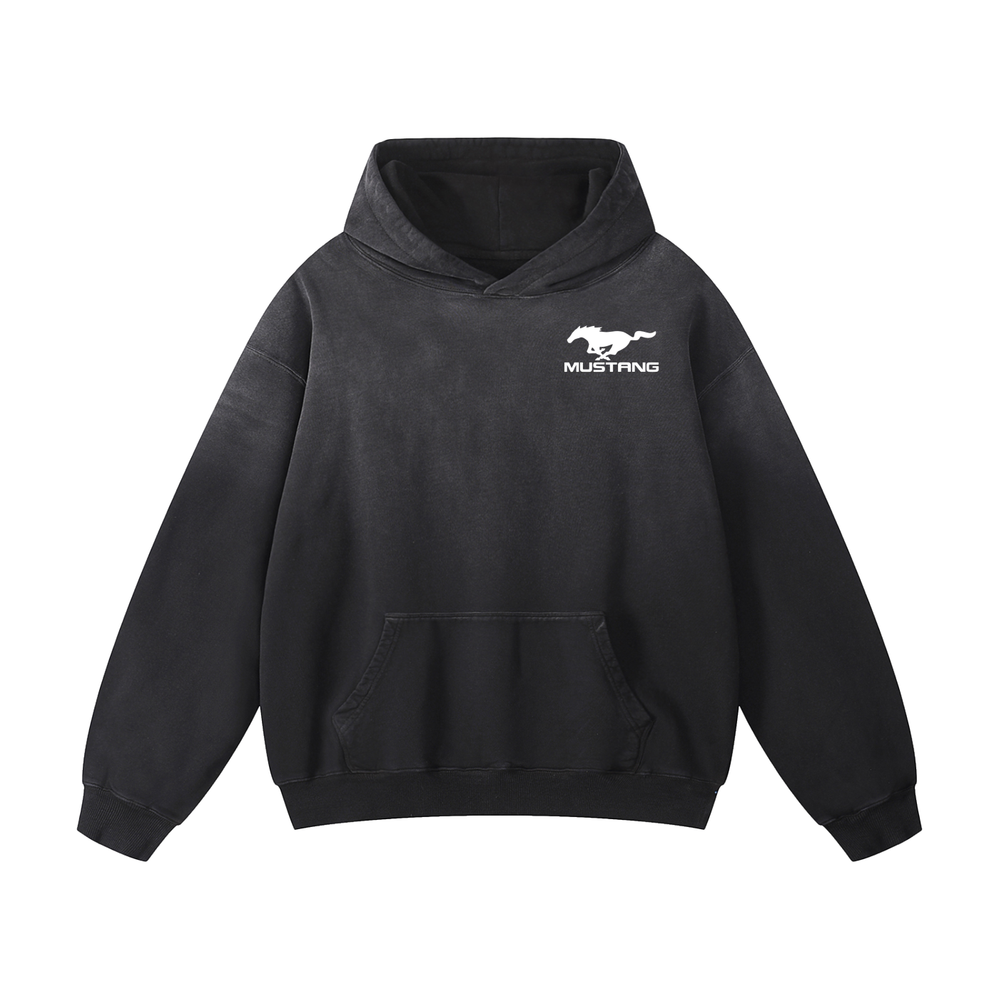 NEED MONEY FOR MUSTANG Heavyweight Sunfade Oversized Hoodie