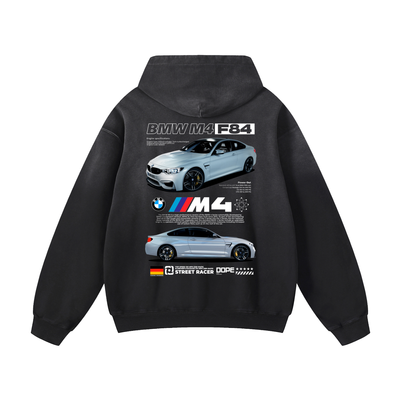M4 F84 Heavyweight Sunfade Oversized Hoodie