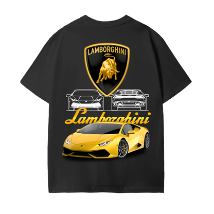 YELLOW LAMBOR Unisex Seamless Cotton T-Shirt