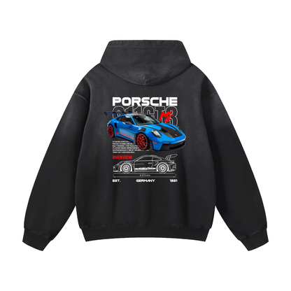 911GT3 Heavyweight Sunfade Oversized Hoodie