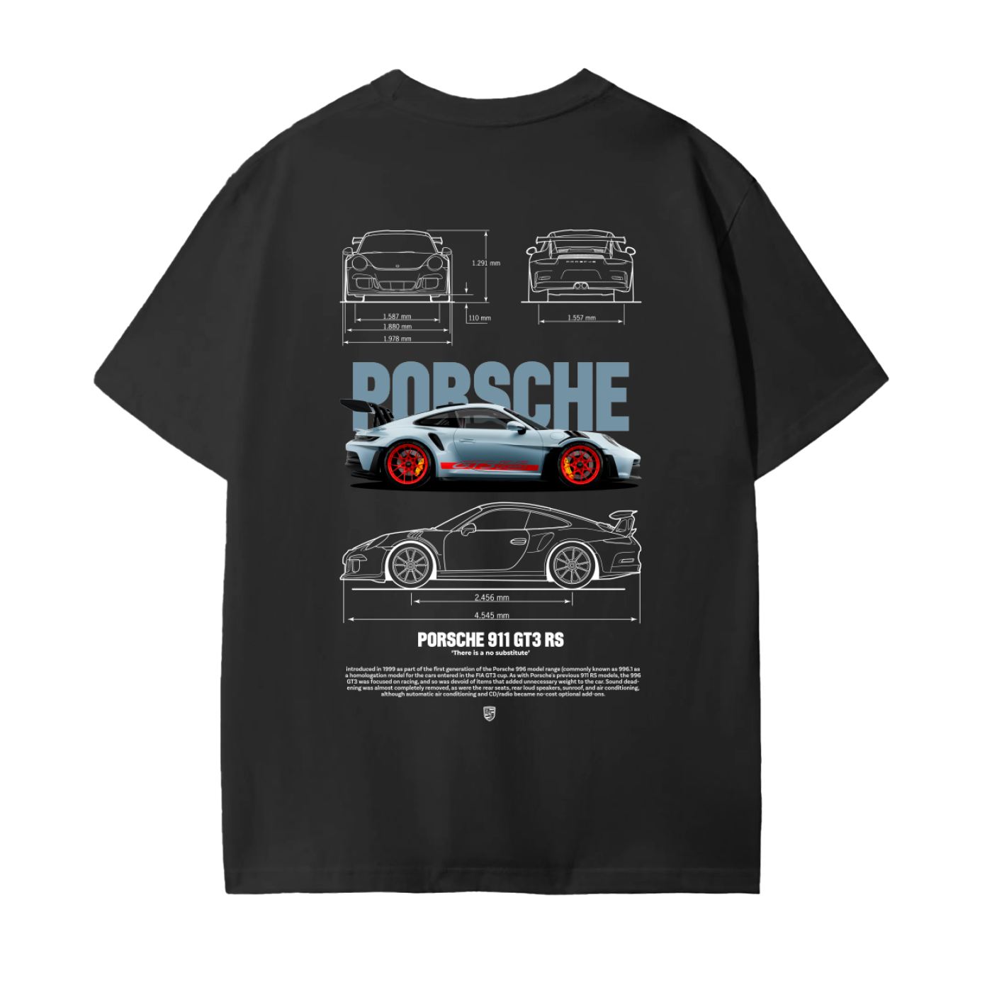 GT3 RS 911 Unisex Seamless Cotton T-Shirt