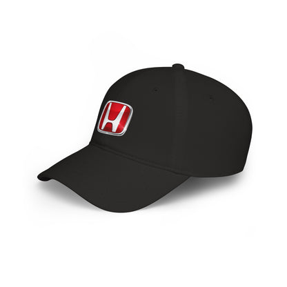 Honda Logo Baseball Cap — Red Low Profile Car Enthusiast Hat