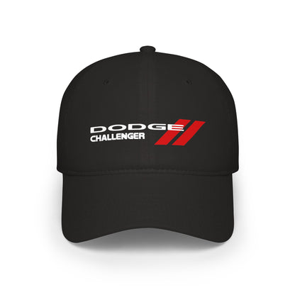 Dodge Challenger Low Profile Baseball Cap – Red Racing Logo Hat