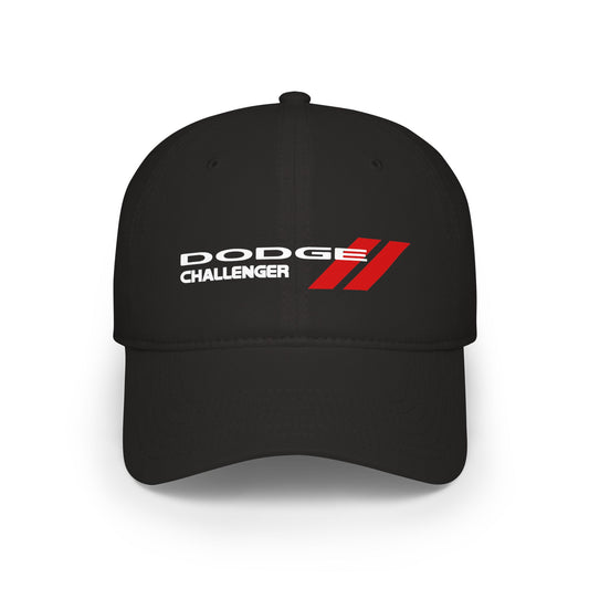 Dodge Challenger Low Profile Baseball Cap – Red Racing Logo Hat