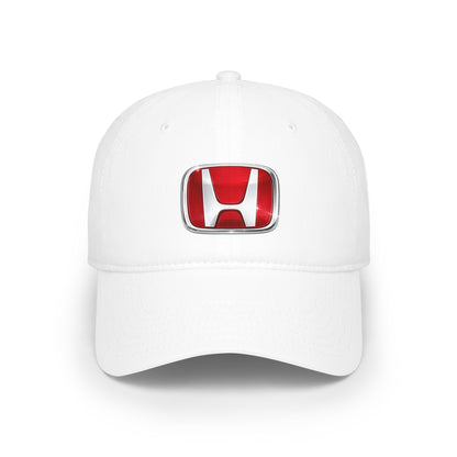 Honda Logo Baseball Cap — Red Low Profile Car Enthusiast Hat