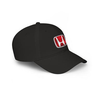 Honda Logo Baseball Cap — Red Low Profile Car Enthusiast Hat