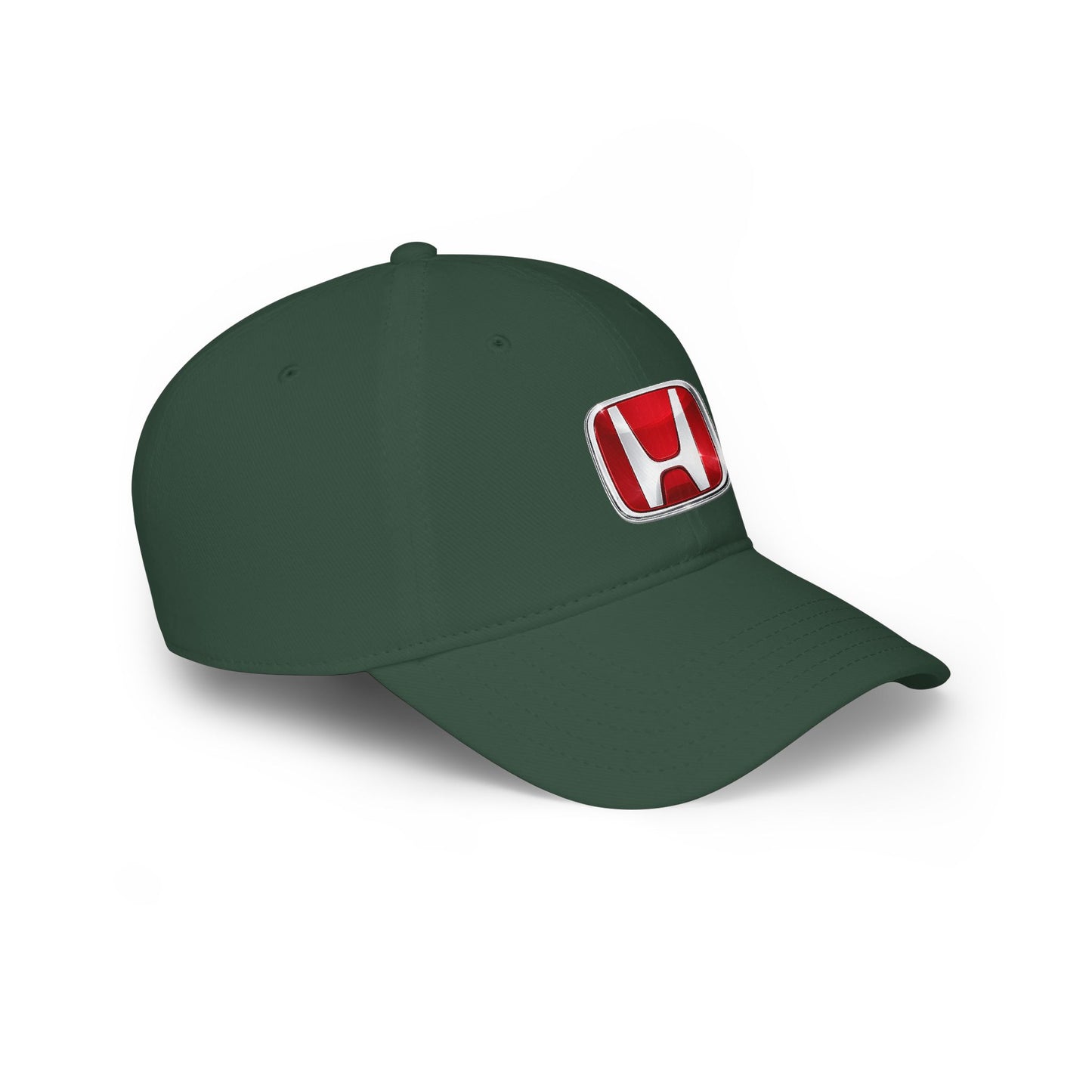 Honda Logo Baseball Cap — Red Low Profile Car Enthusiast Hat