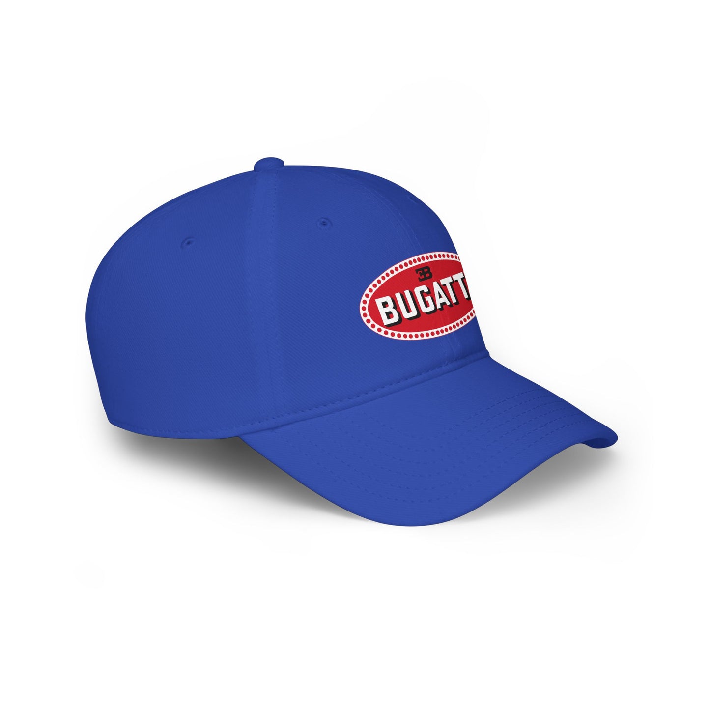 Bugatti Logo Baseball Cap — Vintage Red Oval Car Enthusiast Hat