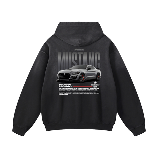 GRAY GT 500 Heavyweight Sunfade Oversized Hoodie