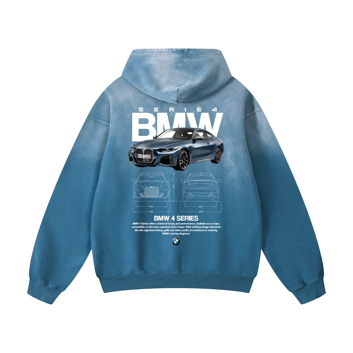SERIE 4 Heavyweight Sunfade Oversized Hoodie