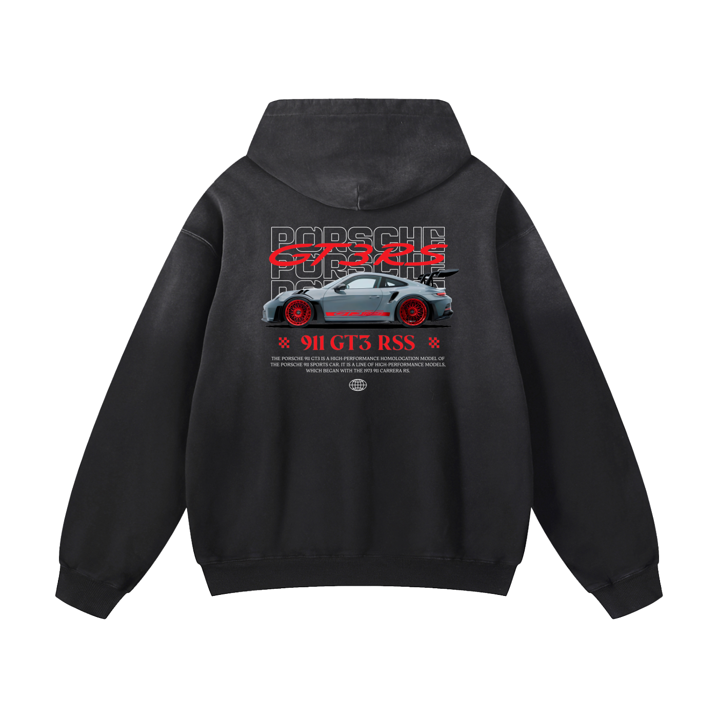 GT3RS Heavyweight Sunfade Oversized Hoodie
