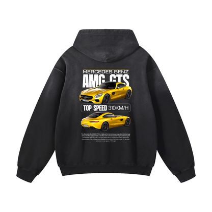 GOLD AMG Heavyweight Sunfade Oversized Hoodie