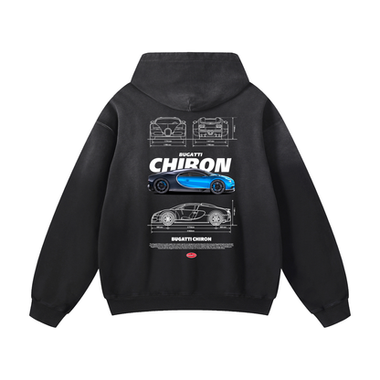 CHIRON 1 Heavyweight Sunfade Oversized Hoodie