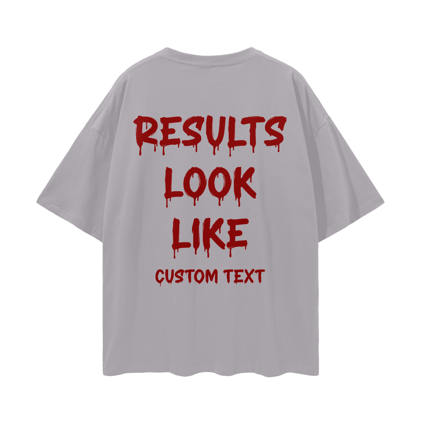 RESULT LOOK LIKE CUSTOM Streetwear Loose Drop Shoulder T-Shirt