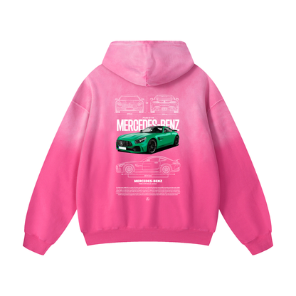 GREEN AMG Heavyweight Sunfade Oversized Hoodie