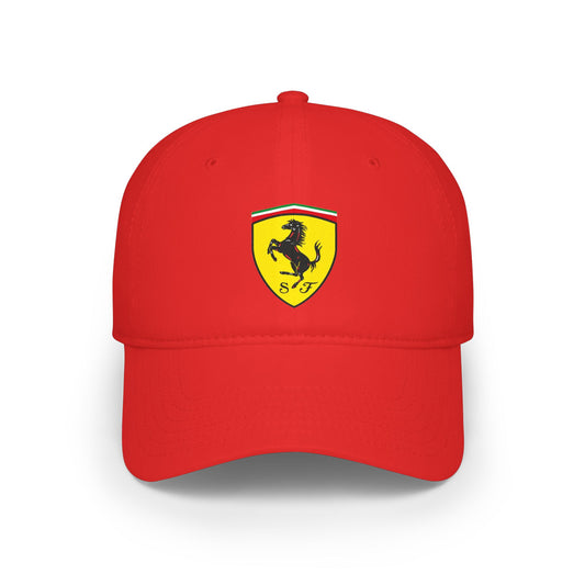 Ferrari Baseball Cap - Low Profile Red Racing Hat