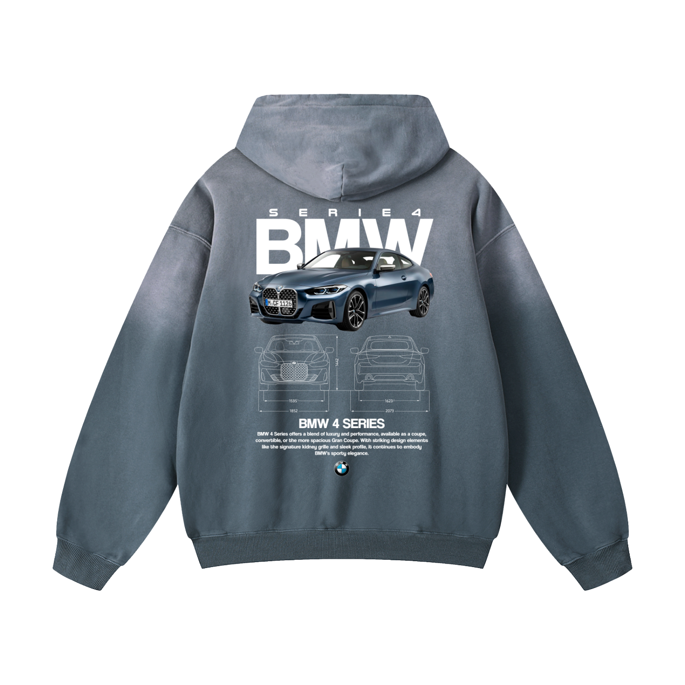 SERIE 4 Heavyweight Sunfade Oversized Hoodie