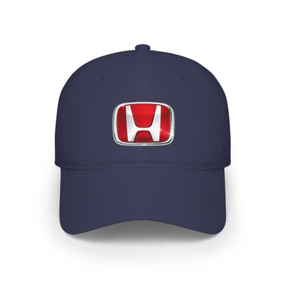 Honda Logo Baseball Cap — Red Low Profile Car Enthusiast Hat