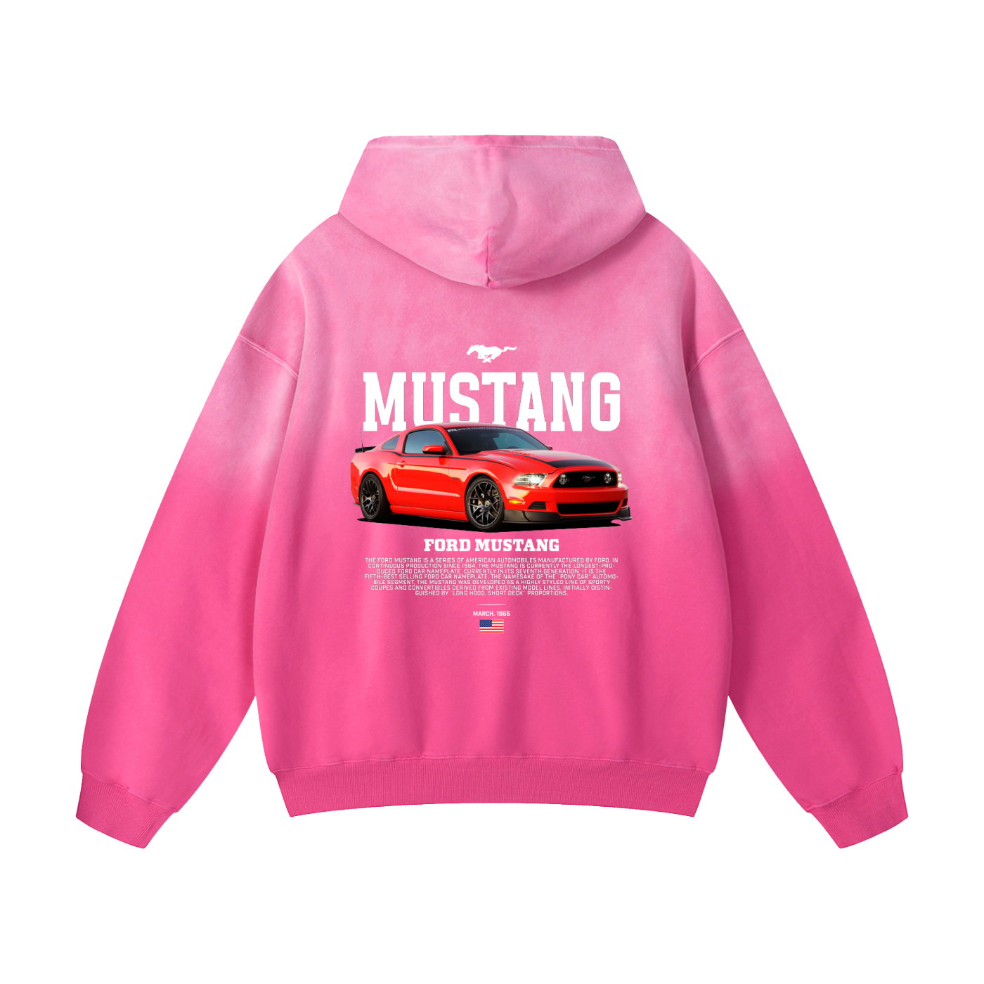 S197 MUSTANG Heavyweight Sunfade Oversized Hoodie