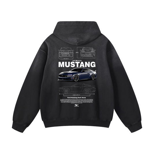 DARK HORSE Heavyweight Sunfade Oversized Hoodie