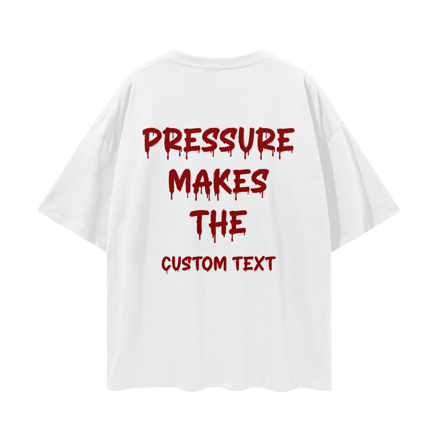 PRUSSURE MAKE CUSTOM Streetwear Loose Drop Shoulder T-Shirt