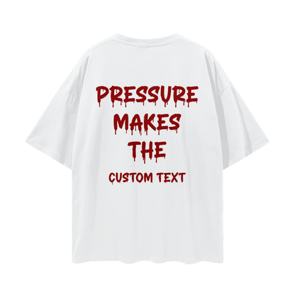 PRUSSURE MAKE CUSTOM Streetwear Loose Drop Shoulder T-Shirt
