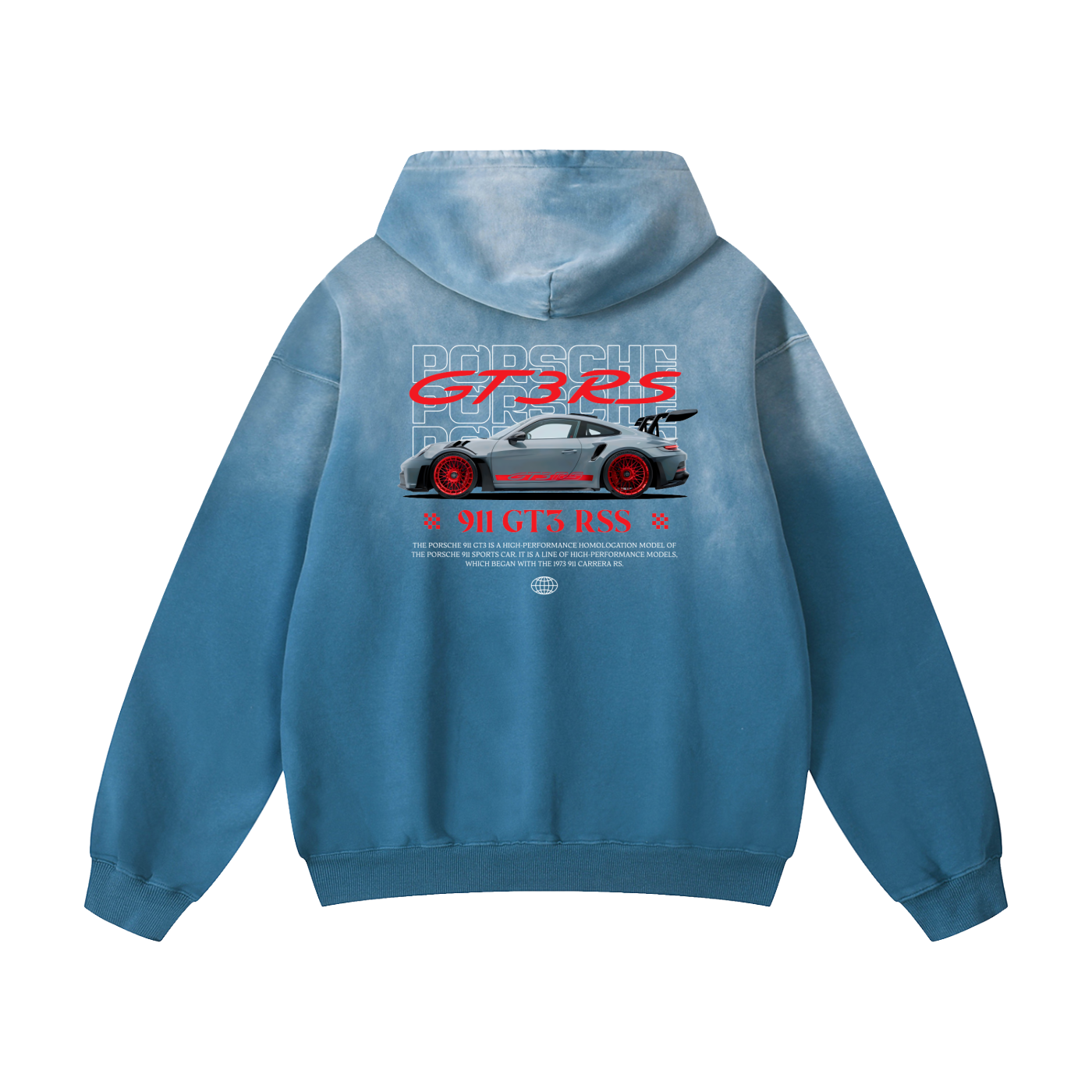 GT3RS Heavyweight Sunfade Oversized Hoodie