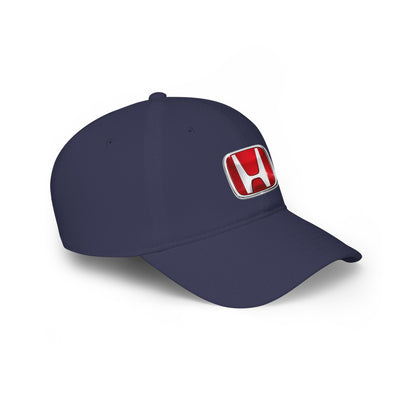 Honda Logo Baseball Cap — Red Low Profile Car Enthusiast Hat