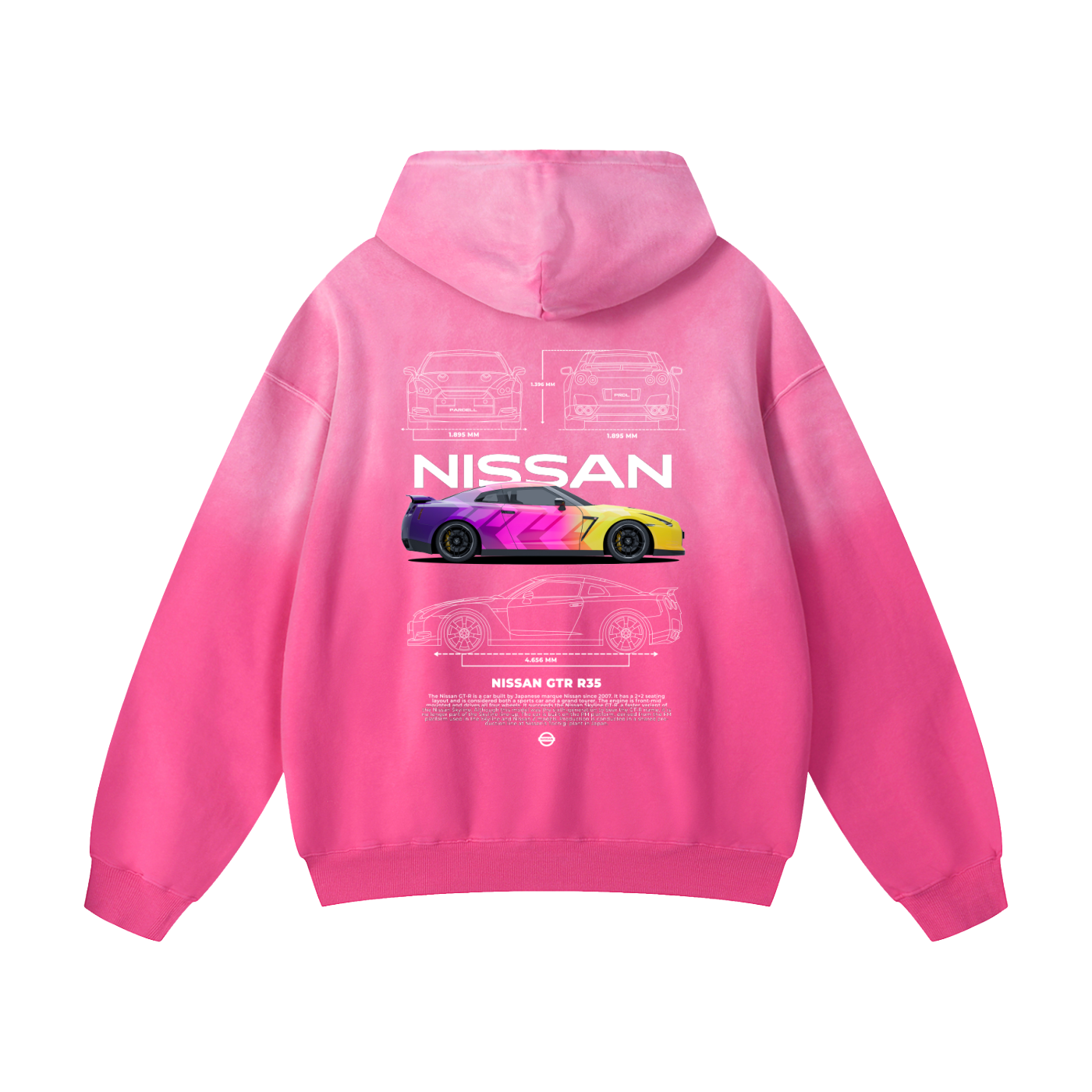 GTR NISMO Heavyweight Sunfade Oversized Hoodie