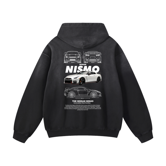 WHITE NISMO Heavyweight Sunfade Oversized Hoodie