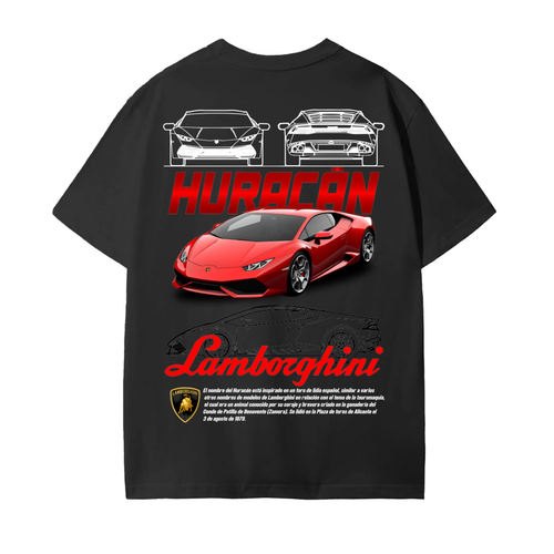 RED HURACAN Unisex Seamless Cotton T-Shirt