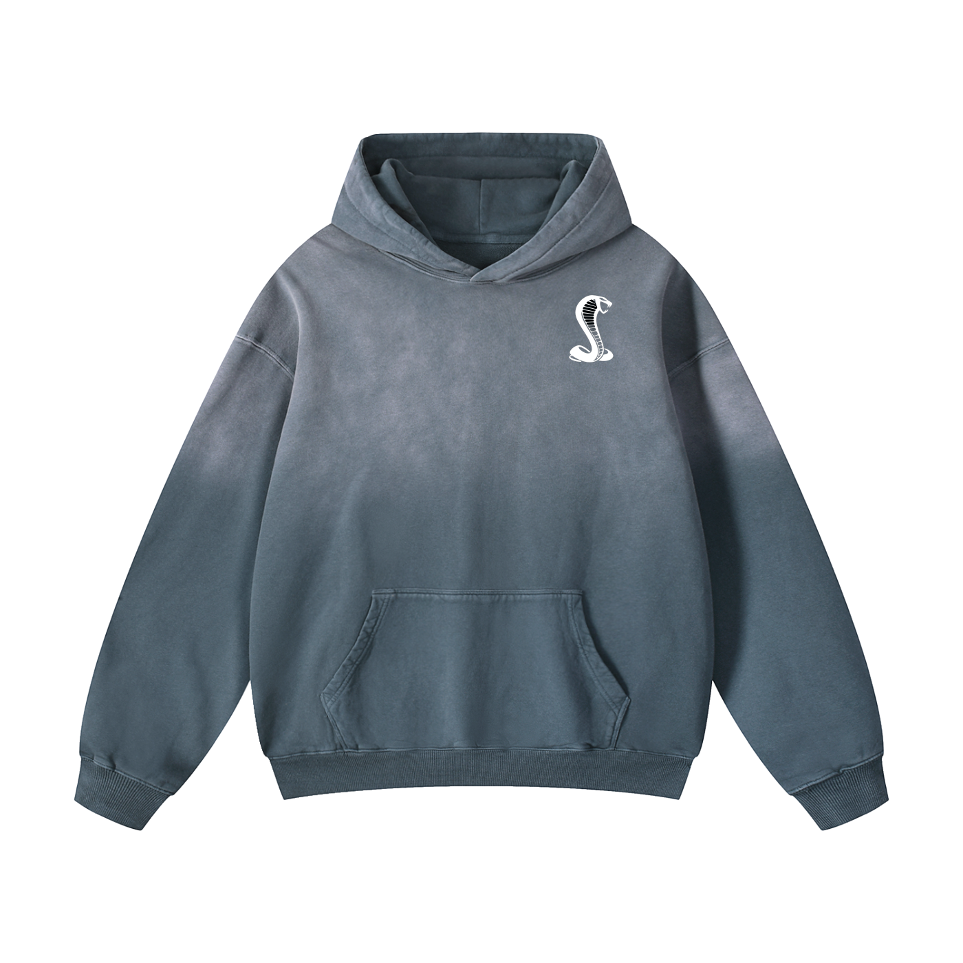 RED SHELLBY GT 500 Heavyweight Sunfade Oversized Hoodie