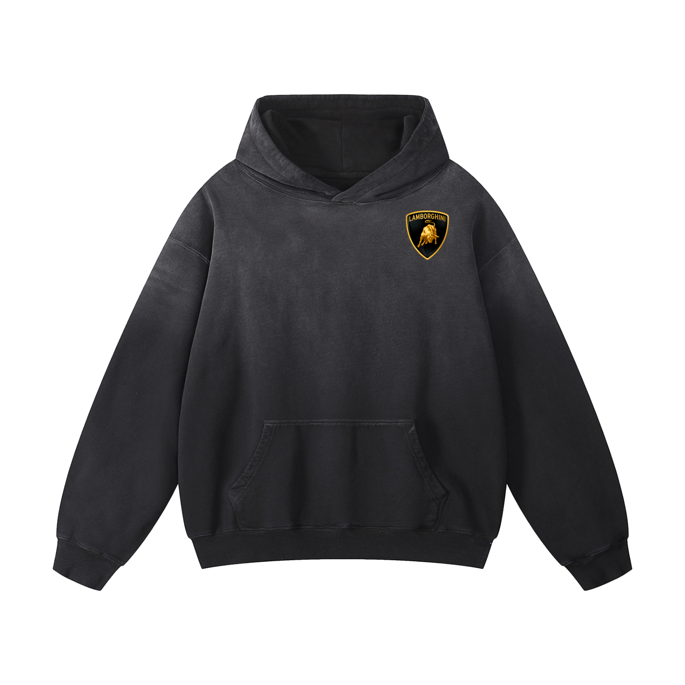 RED HURACAN Heavyweight Sunfade Oversized Hoodie