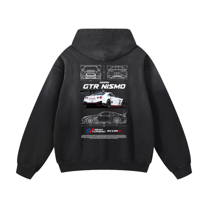 BACK NISMO Heavyweight Sunfade Oversized Hoodie