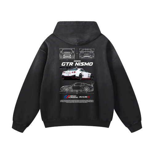 BACK NISMO Heavyweight Sunfade Oversized Hoodie