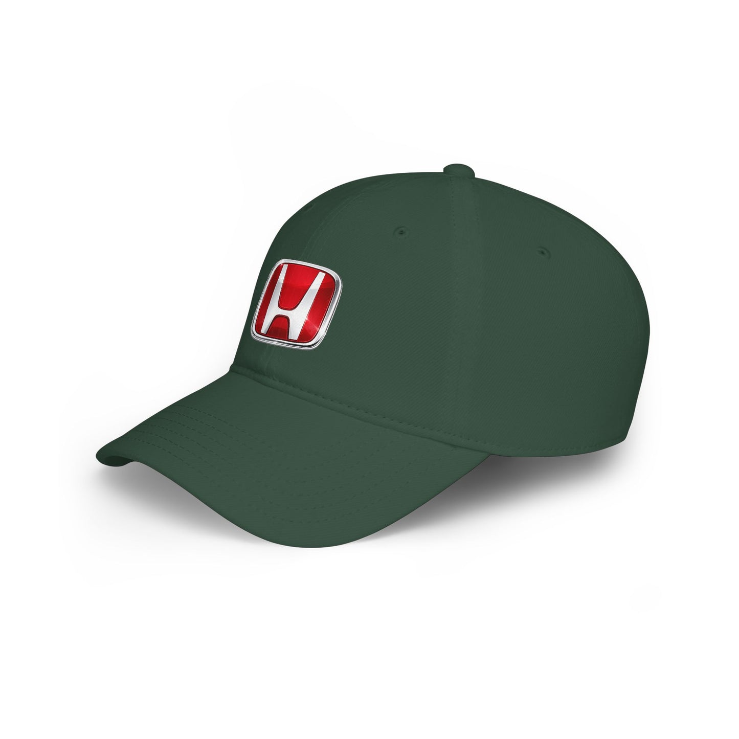 Honda Logo Baseball Cap — Red Low Profile Car Enthusiast Hat