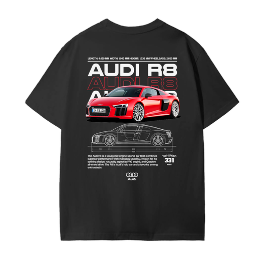 RED R8 Unisex Seamless Cotton T-Shirt