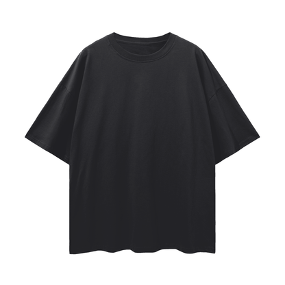 GET RICH FOR CUSTOM Streetwear Loose Drop Shoulder T-Shirt