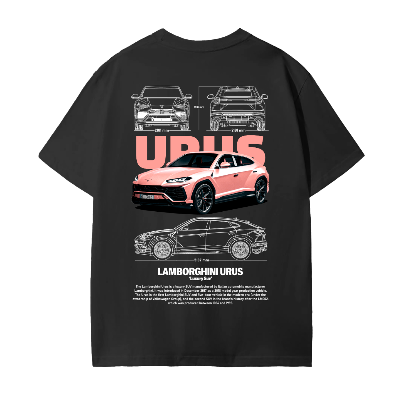 PINK URUS Unisex Seamless Cotton T-Shirt