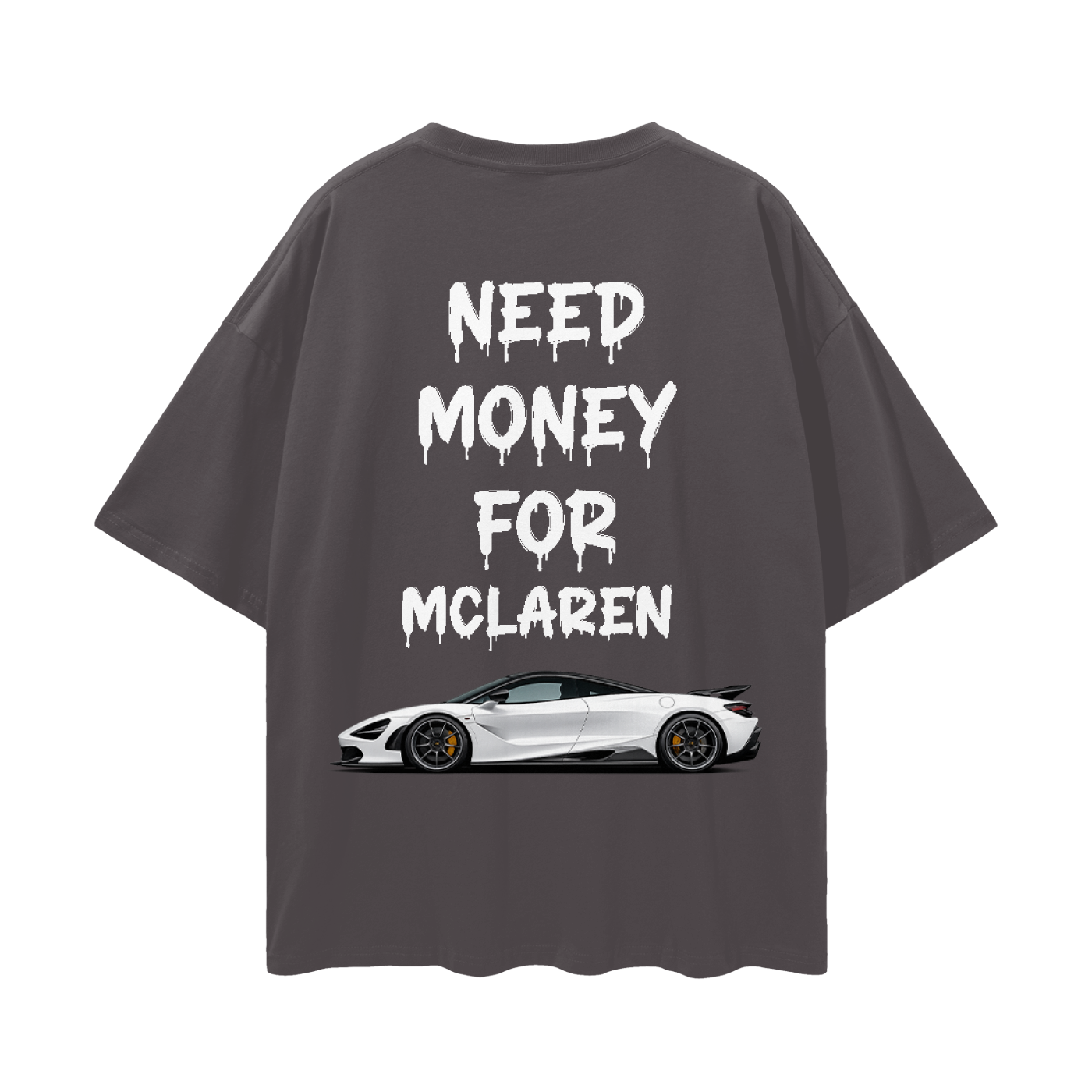 NEED MONEY FOR LAREN Streetwear Loose Drop Shoulder T-Shirt