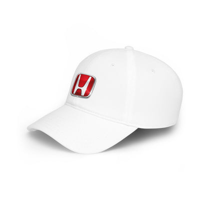 Honda Logo Baseball Cap — Red Low Profile Car Enthusiast Hat