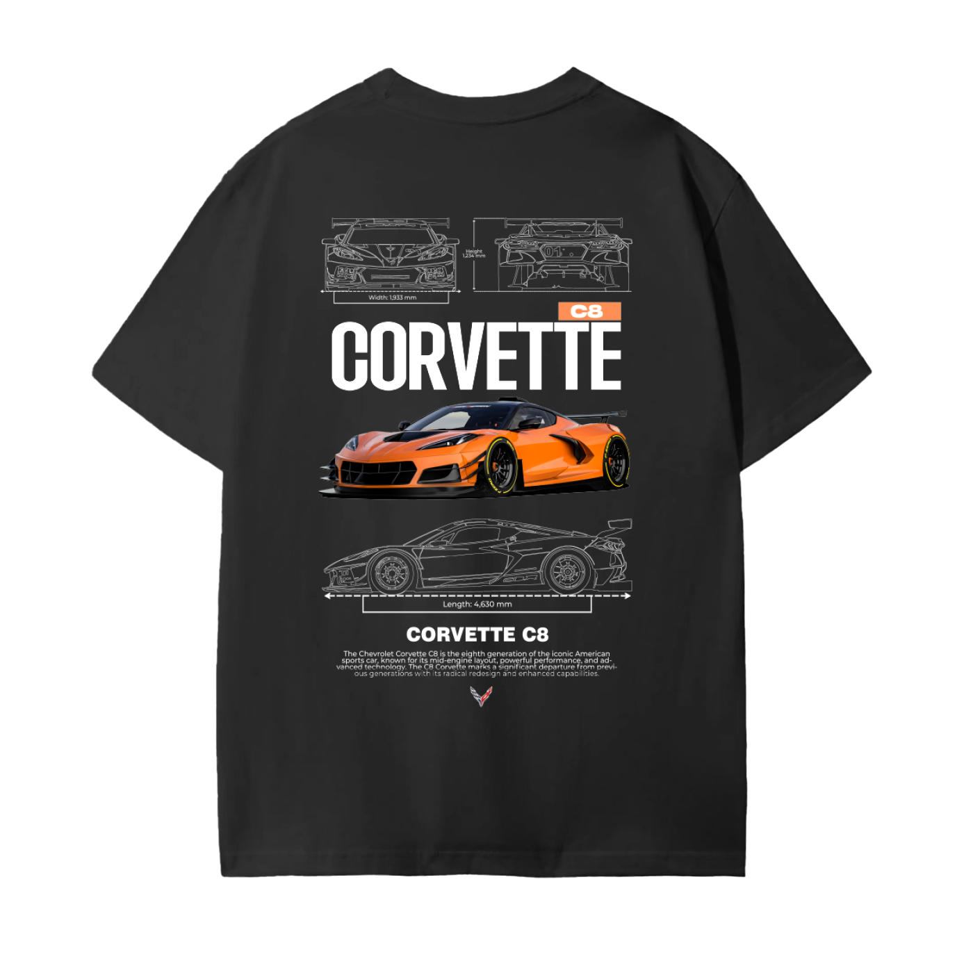 ORANGE C8 Unisex Cotton T-Shirt