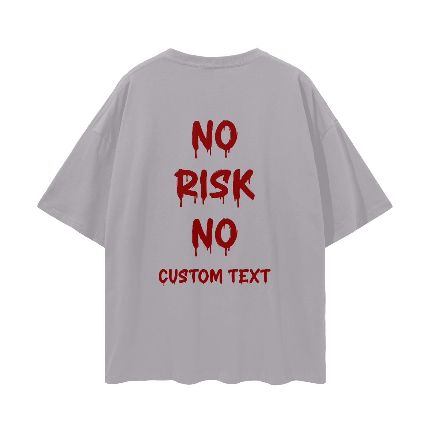 NO RISK NO YOUR CAR CUSTOM Streetwear Loose Drop Shoulder T-Shirt