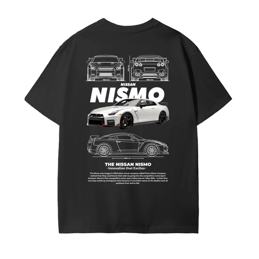 WHITE NISMO Unisex Seamless Cotton T-Shirt
