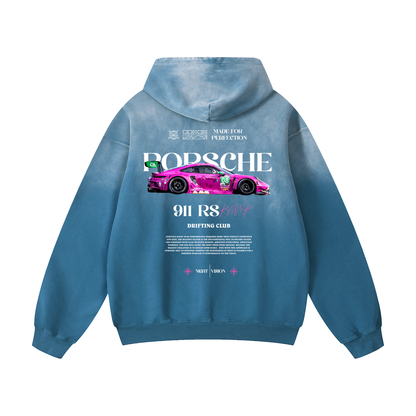 PINK 911RS Heavyweight Sunfade Oversized Hoodie