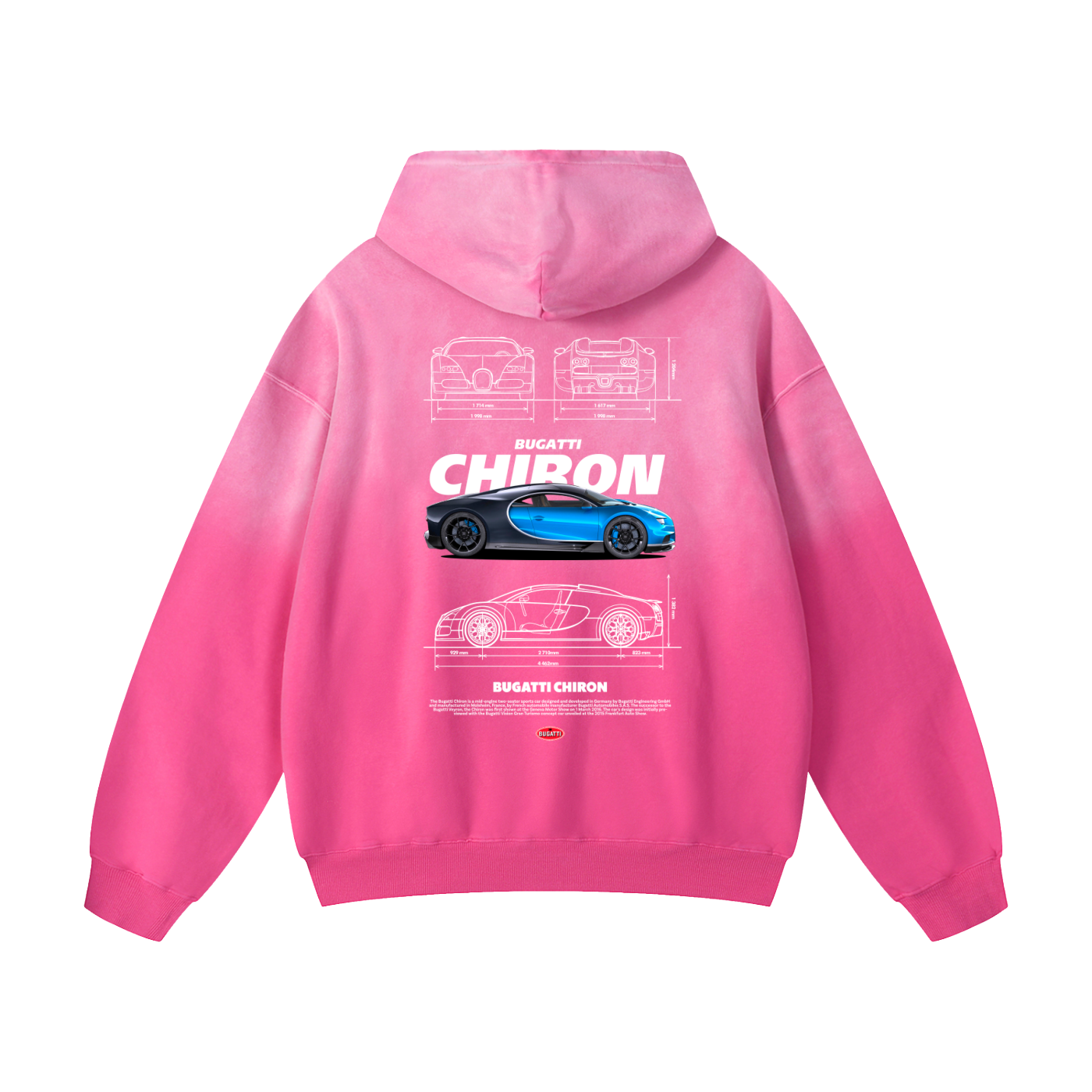 CHIRON 1 Heavyweight Sunfade Oversized Hoodie