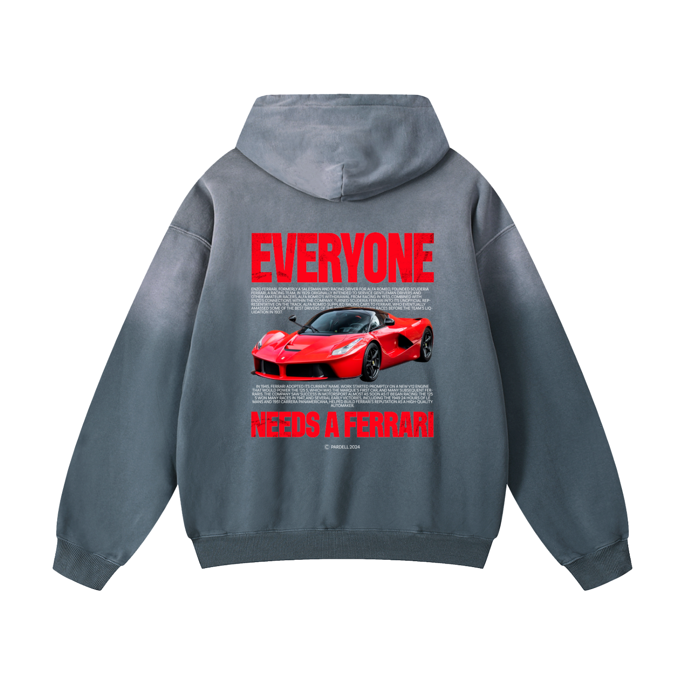 ENF V1 Heavyweight Sunfade Oversized Hoodie