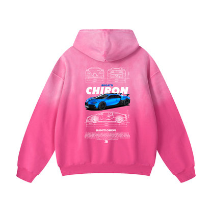 CHRION 3 Heavyweight Sunfade Oversized Hoodie