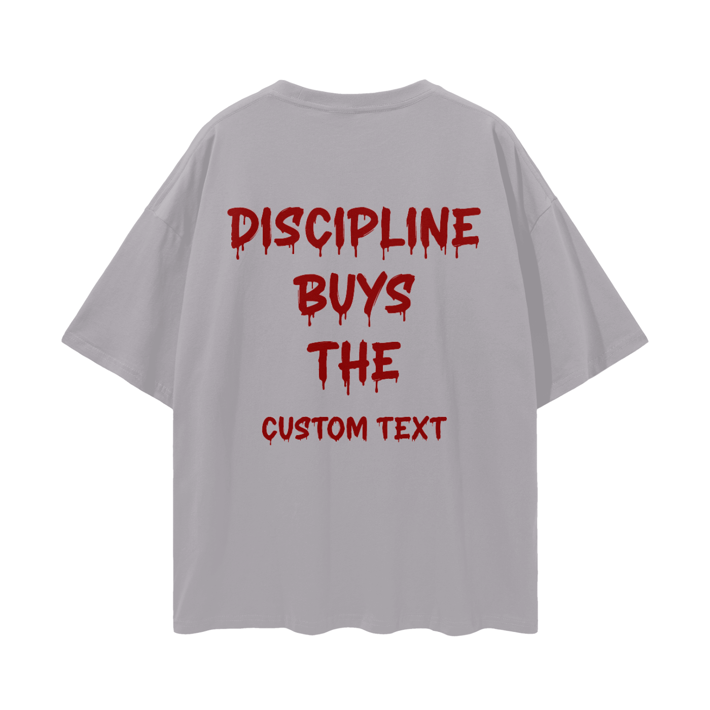DISCIPLINE BUYS THE CUSTOM Streetwear Loose Drop Shoulder T-Shirt