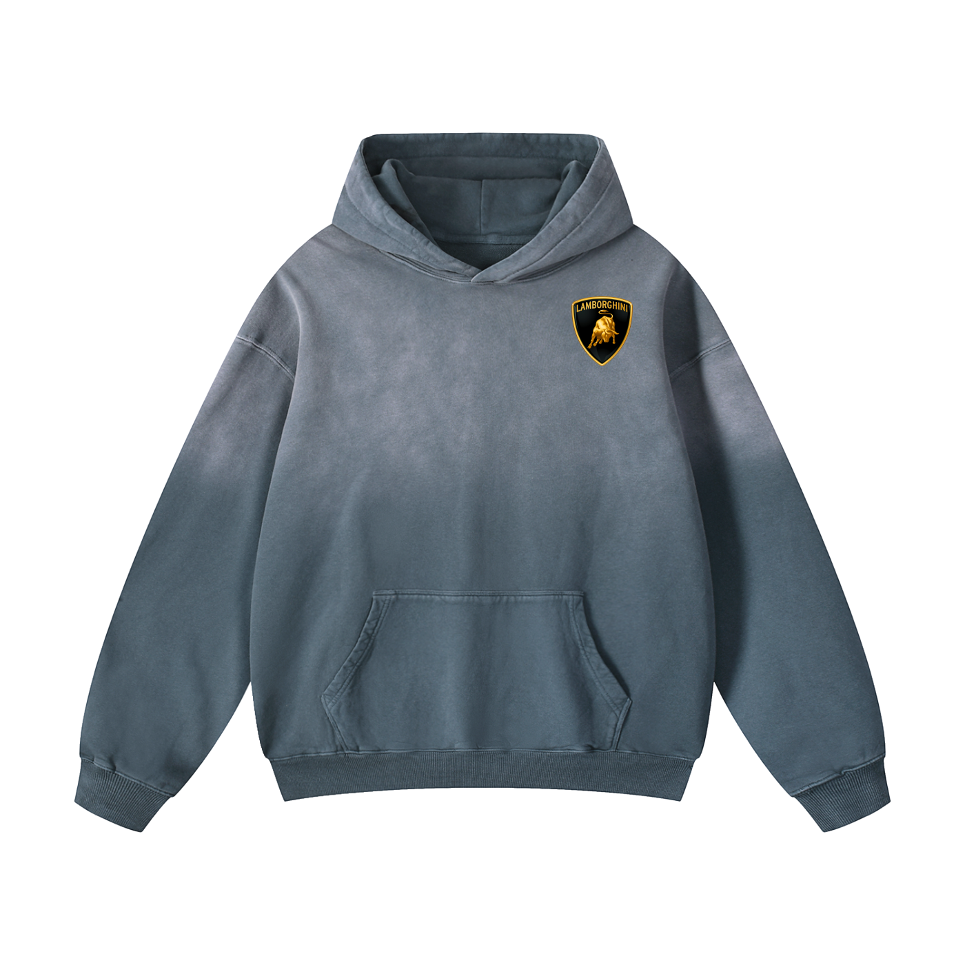 RED HURACAN Heavyweight Sunfade Oversized Hoodie